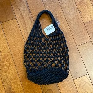 Brand New Black Netted Bag